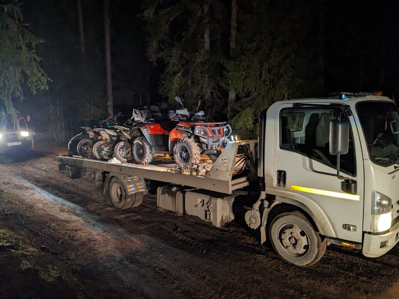 На ООПТ Ленобласти конфисковали мотоциклы и квадроциклы нарушителей На ООПТ Ленобласти конфисковали мотоциклы и квадроциклы нарушителей
