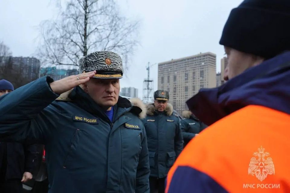 Глава МЧС России Александр Куренков завершил рабочую поездку в Ленинградской области