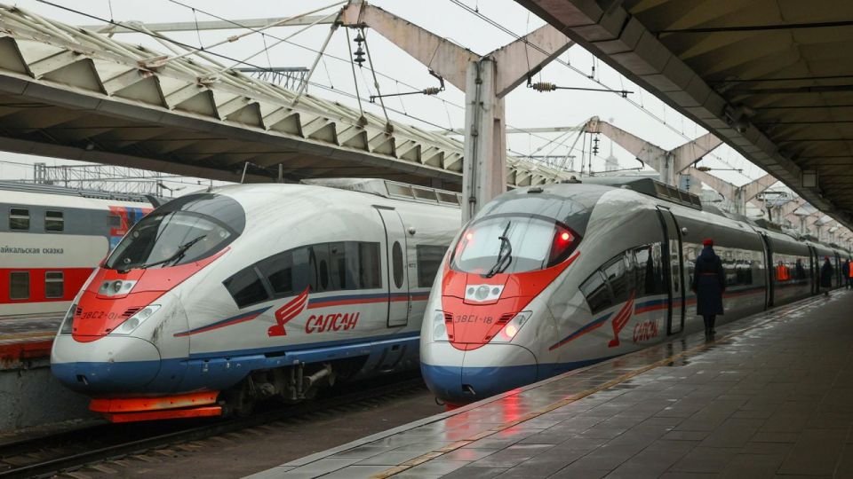 Следовавший в Москву «Сапсан» уже больше часа стоит в Ленобласти