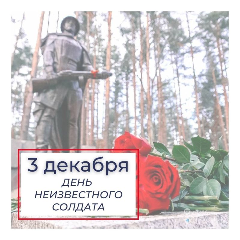 Председатель Законодательного Собрания Александр Бельский обратился к жителям Петербурга и ветеранам в День Неизвестного Солдата: