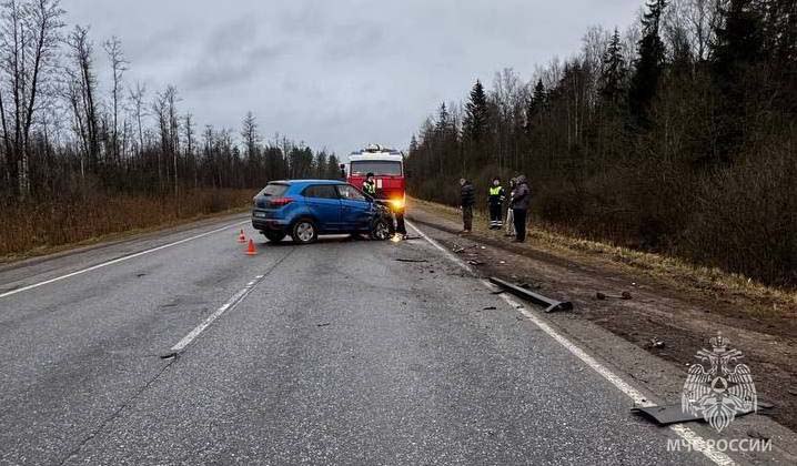 В Киришском районе ликвидированы последствия ДТП