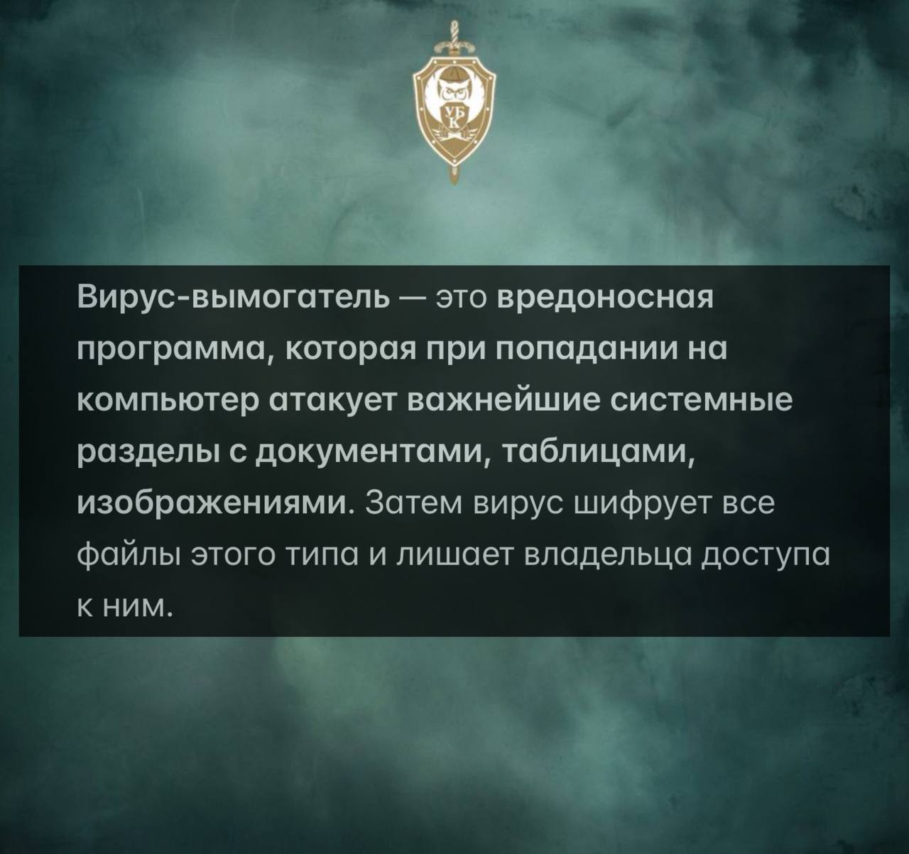 ЧТО ТАКОЕ «ВИРУС-ВЫМОГАТЕЛЬ»