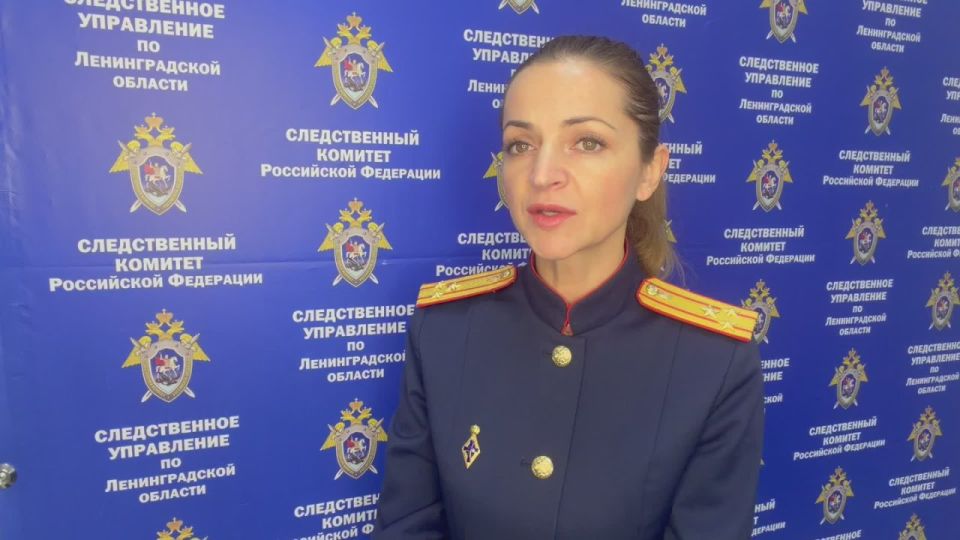 Официальный комментарий старшего помощника руководителя СУ СК России по Ленинградской области (по информационному взаимодействию с общественностью и СМИ)