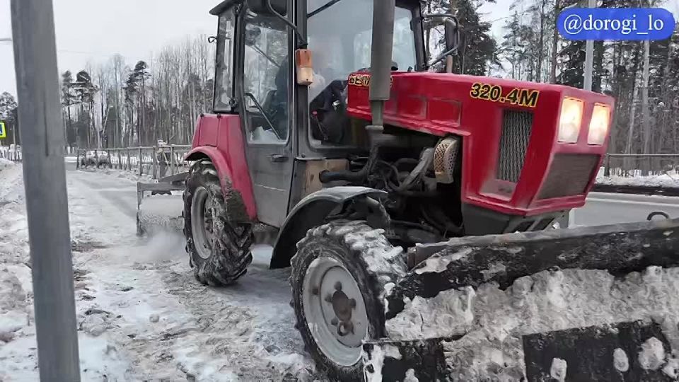 Дорожные службы Ленобласти работают в усиленном режиме в февральские морозы