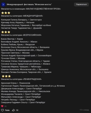 Александр Малькевич – финалист Международного фестиваля «Мгинские мосты»!