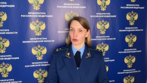 Комментарий Маргариты Швецовой, старшего помощника прокурора Ленинградской области по взаимодействию со СМИ
