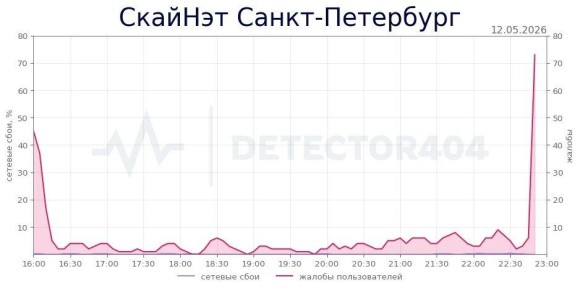 В Петербурге зафиксирован сбой в работе интернет-провайдера «СкайНэт»