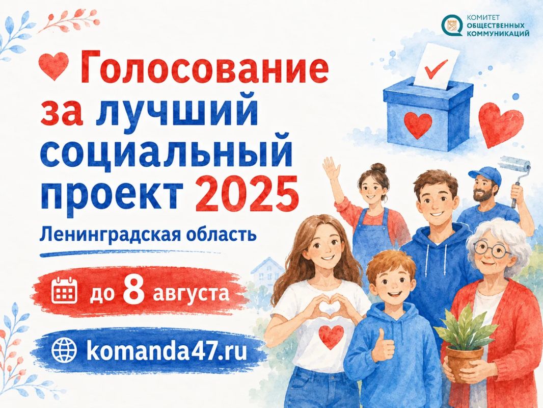 171 проект реализовали ленинградские НКО в 2025 году при поддержке #грантГубернатораЛО: комитет общественных коммуникаций открыл голосование за ТОП-5 лучших инициатив